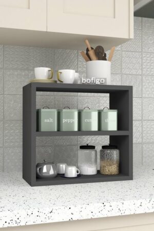 SNS Home - 13-01 - 3 Tier Kruidenrek - 3 Tier Aanrechtblad - Kruidenhouder 3 Tier - Kruidenrek - Kruidenopberger - Kruidenopslag - Antraciet - 43,5 x 20 x 40 cm. - Afbeelding 20