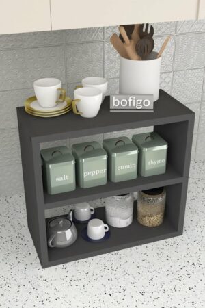 SNS Home - 13-01 - 3 Tier Kruidenrek - 3 Tier Aanrechtblad - Kruidenhouder 3 Tier - Kruidenrek - Kruidenopberger - Kruidenopslag - Antraciet - 43,5 x 20 x 40 cm. - Afbeelding 21