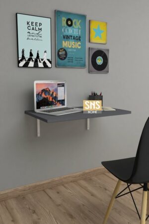 Ruimtebesparende Opvouwbare - Wandtafels - Stijlvolle Functionaliteit Voor - Elk Interieur - 72 X 45 cm - Antraciet - Afbeelding 11