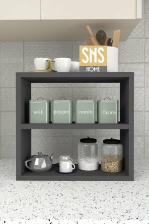 SNS Home - 13-01 - 3 Tier Kruidenrek - 3 Tier Aanrechtblad - Kruidenhouder 3 Tier - Kruidenrek - Kruidenopberger - Kruidenopslag - Antraciet - 43,5 x 20 x 40 cm. - Afbeelding 27