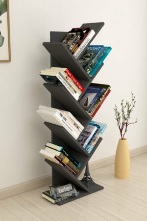 SNS Home - 13-06, Houten Boekenplank - Decoratieve Boekenplank - Plank Organizer - Boekenplank - 121 cm - Antraciet - Afbeelding 23