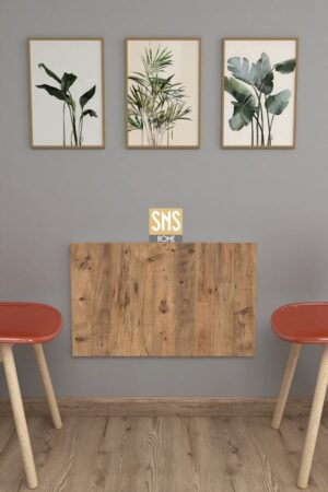 SNS Home - 72 x 45 Cm - Klaptafel - Wandtafel - Keukentafel - Balkontafel - Bureau - Atlas Pijnboom - Afbeelding 45