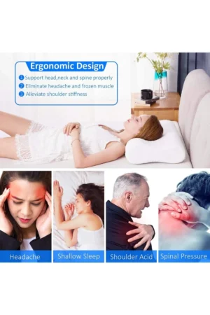 EraMedical - Sleep Comfy - Neksteun Traagschuim Serie - Hoofdkussen - 30 dagen Proefslapen - Hoofdkussen Slaapkamer - Orthopedisch - Ergonomisch - Anti Nekklachten - Neksteun Visco Pillow-XXL | 60x40x13/11 cm - Afbeelding 14