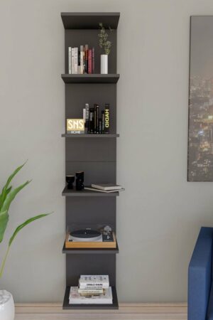 SNS Home, MDF Wandmontage Boekenkast, Decoratieve Plank, Wandplank, Wit, Wandmontage, MDF 6 Planken - Afbeelding 30