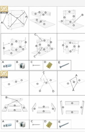 De Stijlvolle en Praktische Manier om Ruimte te Besparen - Opklapbare Tafelmodellen - Mdf Praktische Tafel – Eettafel - MDF Zwart en Marmer - Afbeelding 4