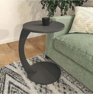 Wiel C Tafel, Banktafel, 17-03, Bijzettafel, Nesttafel, Servicetafel, MDF Antraciet - Afbeelding 13